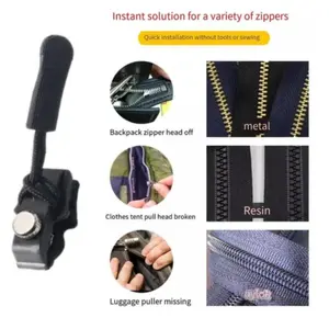 9-Pcs(3*Large, 3*Medium, 3*Small) Universal Zipper Repair Tool, outdoor detachable zipper piller,Universal Zipper Repair Replacement Head Universal Adjustable Universal Adjustable universal zipper