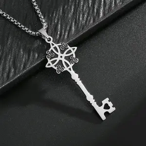 witch knot key necklace