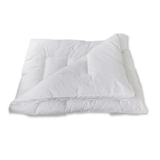 Sunflower FB-60Q Queen Down & Feather Mattress Topper - 75% Down Cluster, Hypoallergenic, Box Stitch, Shell 100% 233TC Cambric Cotton Down-Proof, Machine Washable, Tumble Dry, 60x80 in