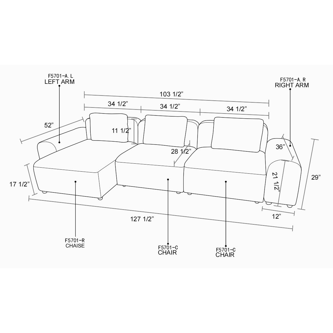 A Ainehome White Microfiber 4-Piece Living Room Sofa Set for Modern Home Decor - Sleek Contemporary Look & Soft Comfortable Seating