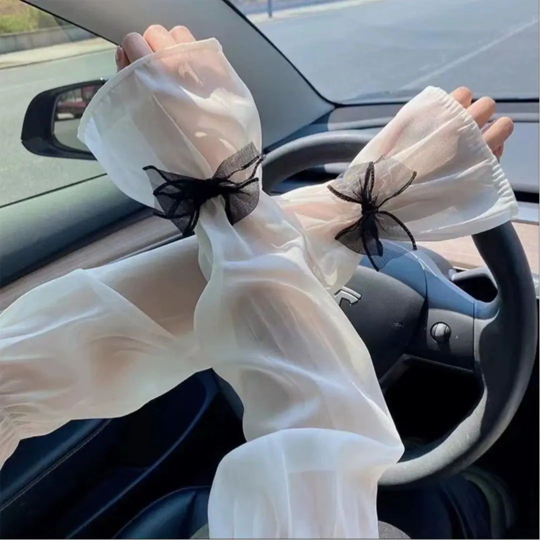 6 pairs 2026 New Women’s Breathable Sun Protection Arm Sleeves – Lightweight Classic Flared Sleeves for Summer Driving and Outdoor Wear