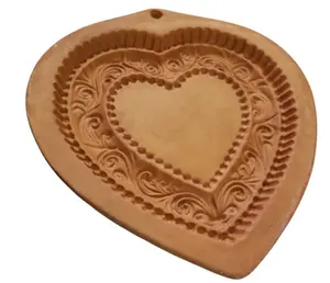 Terra Cotta Cookie Mold Non Toxic Natural Baking Tool for Uniform Cookies Ideal for Beginners and Experienced Bakers - Baked