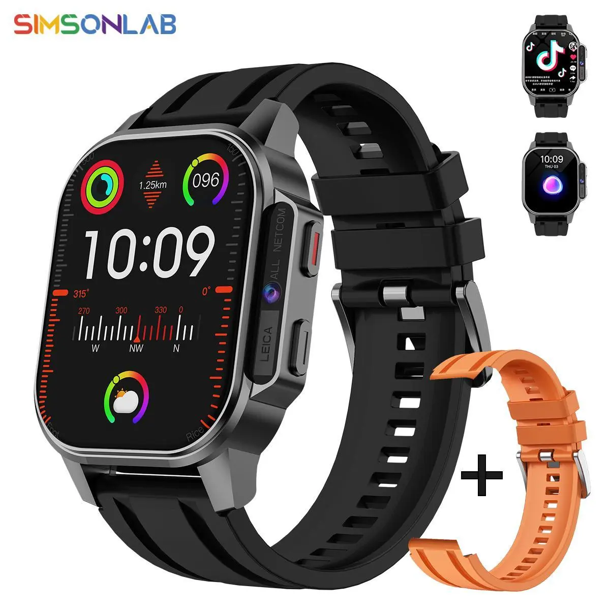 Multifunctional Wireless Android Smart Watch with Band, Digital Calling Smart Watch with 2.13 Inch AMOLED Screen, Waterproof Sports Tracking Smartwatch for Women & Men, Electronic Gadgets, Smartwatch with Pedometer