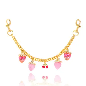 Strawberry bag charm