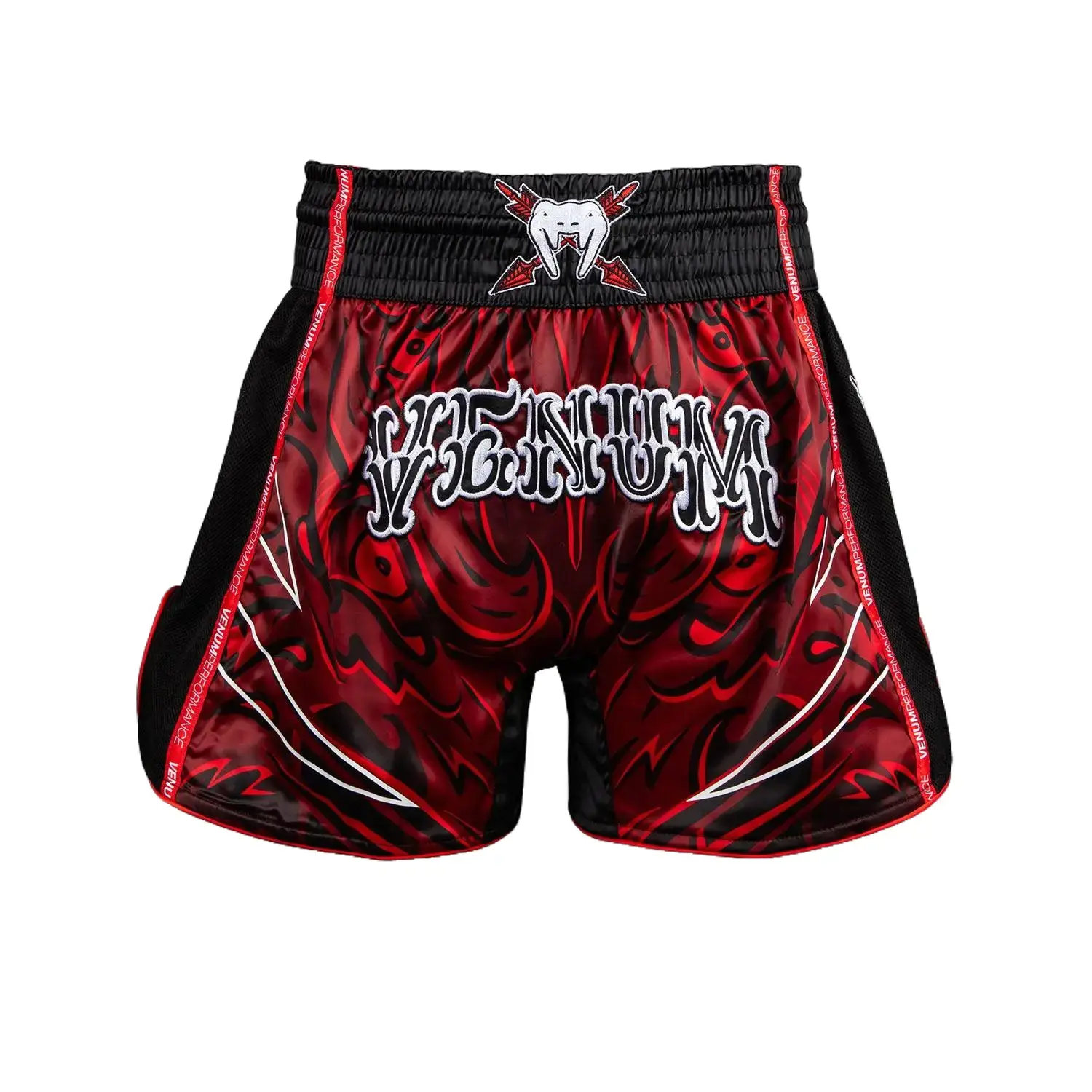 Venum Wolf Atak Muay Thai Shorts - Black/Red
