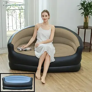 Portable Inflatable Camping Sofa Set, Lightweight & Easy Carry, Foldable Mattress for Outdoor Use, Ideal for Patio Lawn Backyard, U Shaped Sofas