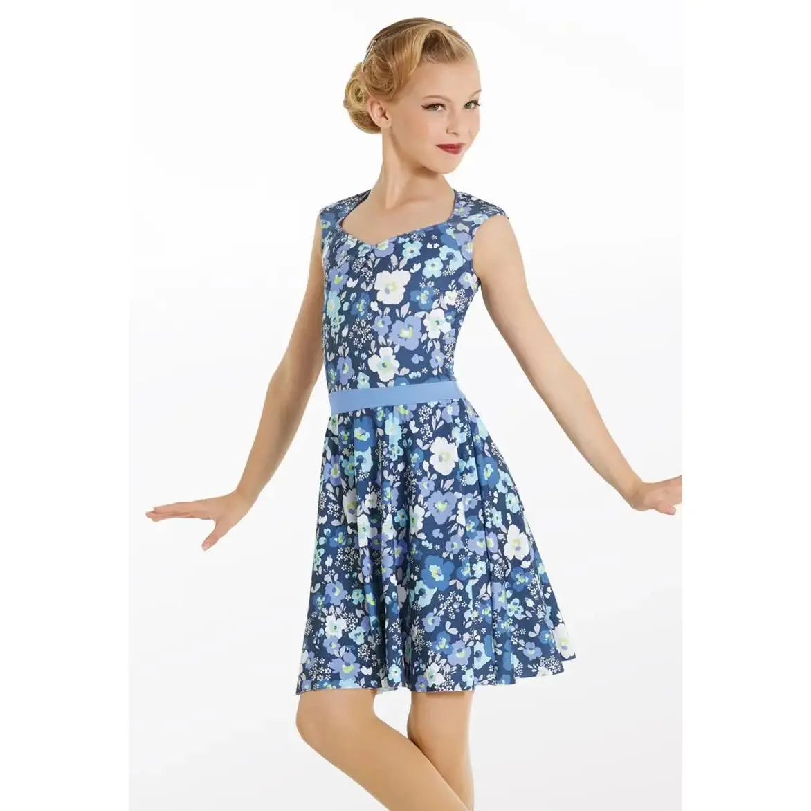 Pre-Owned Costume Weissman 11865 Small Adult Blue Dress Jazz