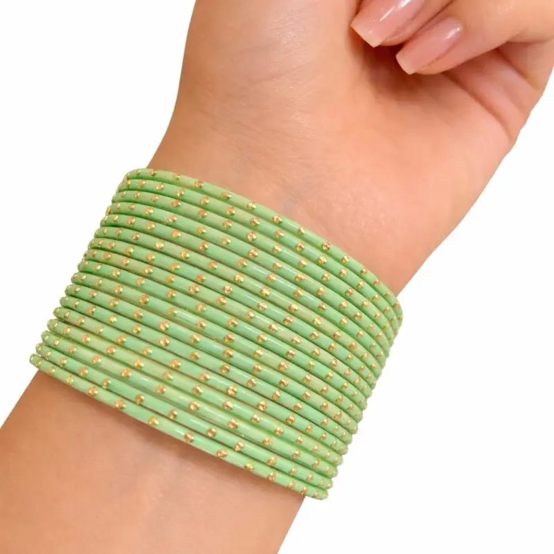 Metal bangles  high quality Indian bangale churi chura Trendy Jewellery Accessories Stackable Bracelets Trendy Fashionable Accessories