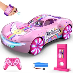 Electric Remote Control Stunt Car, Light/music Dual Spray, New Energy Stunt Single/dual Remote Control Toy, Includes Battery, Aa/aaa Required, Rc Stunt Cars, Rc Controlled