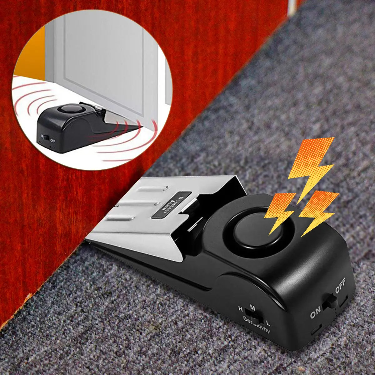 SafeGuard™ Door Stop Alarm: Portable Security for Home and Travel
