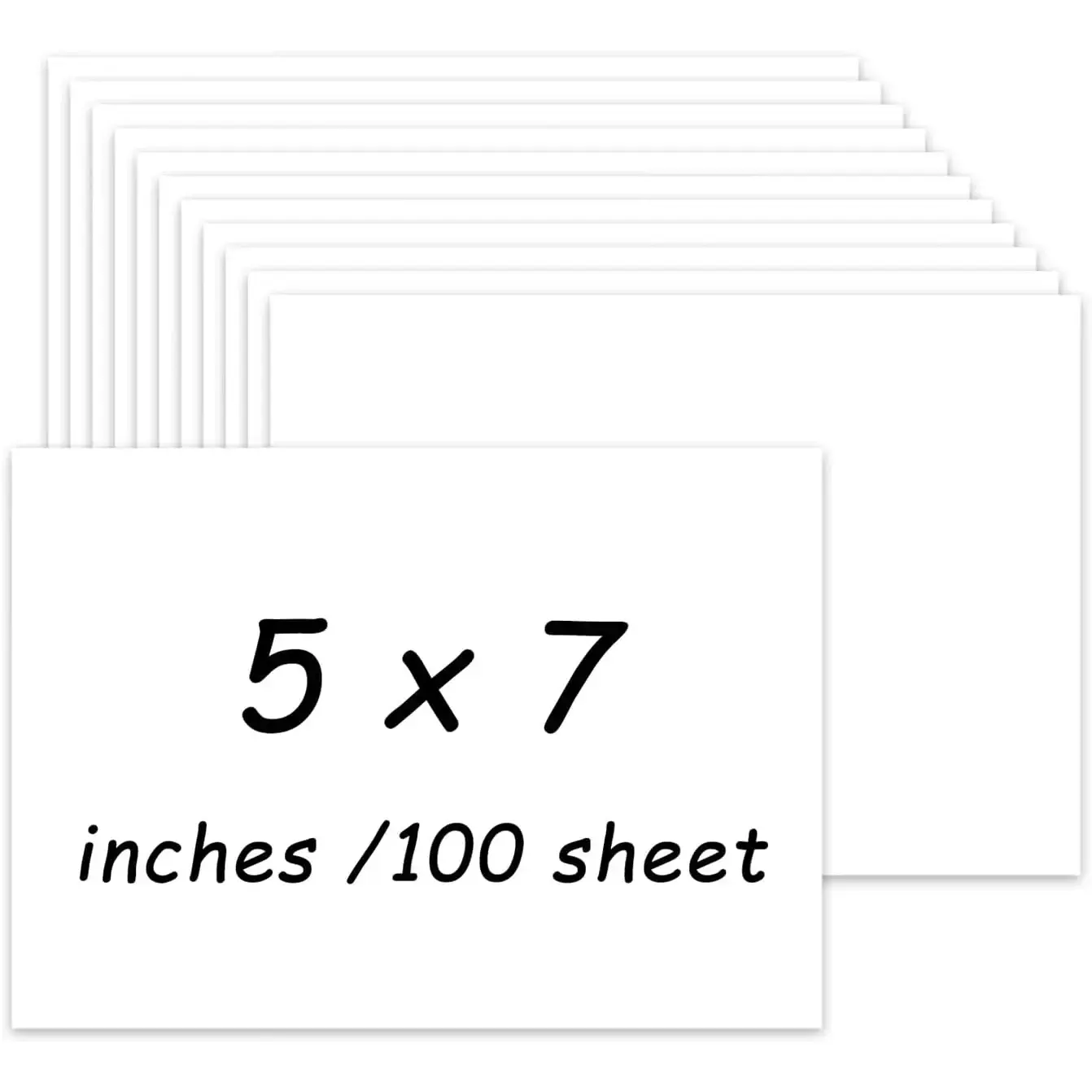 Heavyweight White Cover Cardstock Paper - 5x7 in, 74lb/200GSM, 100-Pack Blank Cards, Printer Friendly for Weddings, Birthdays, Seamless Printing, Versatile for Artists, 5X7 Size, Heavyweight Paper, Smooth Matte Finish, Versatile Use
