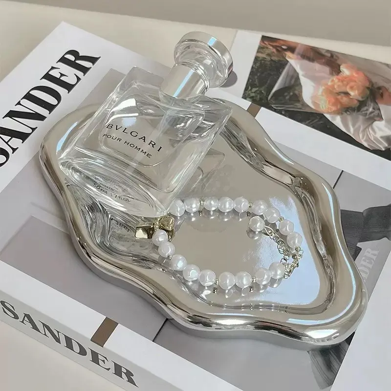 Cloud Jewelry Display Tray, Elegant Makeup Organizer, Cosmetic Storage Box, Holds Necklaces Earrings Rings, Dreamy Decorative Gift for Women, Jewelry Boxes