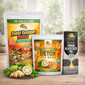 Soursop Ginger Tea with Black Seed Oil – 3 Item Bundle