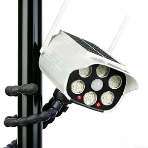 Outdoor Solar Octopus Surveillance Light, 360° Rotating, Motion Sensor, USB Rechargeable, Lithium-Ion Battery, Waterproof, Garden, Garage, Yard, Solar Lights