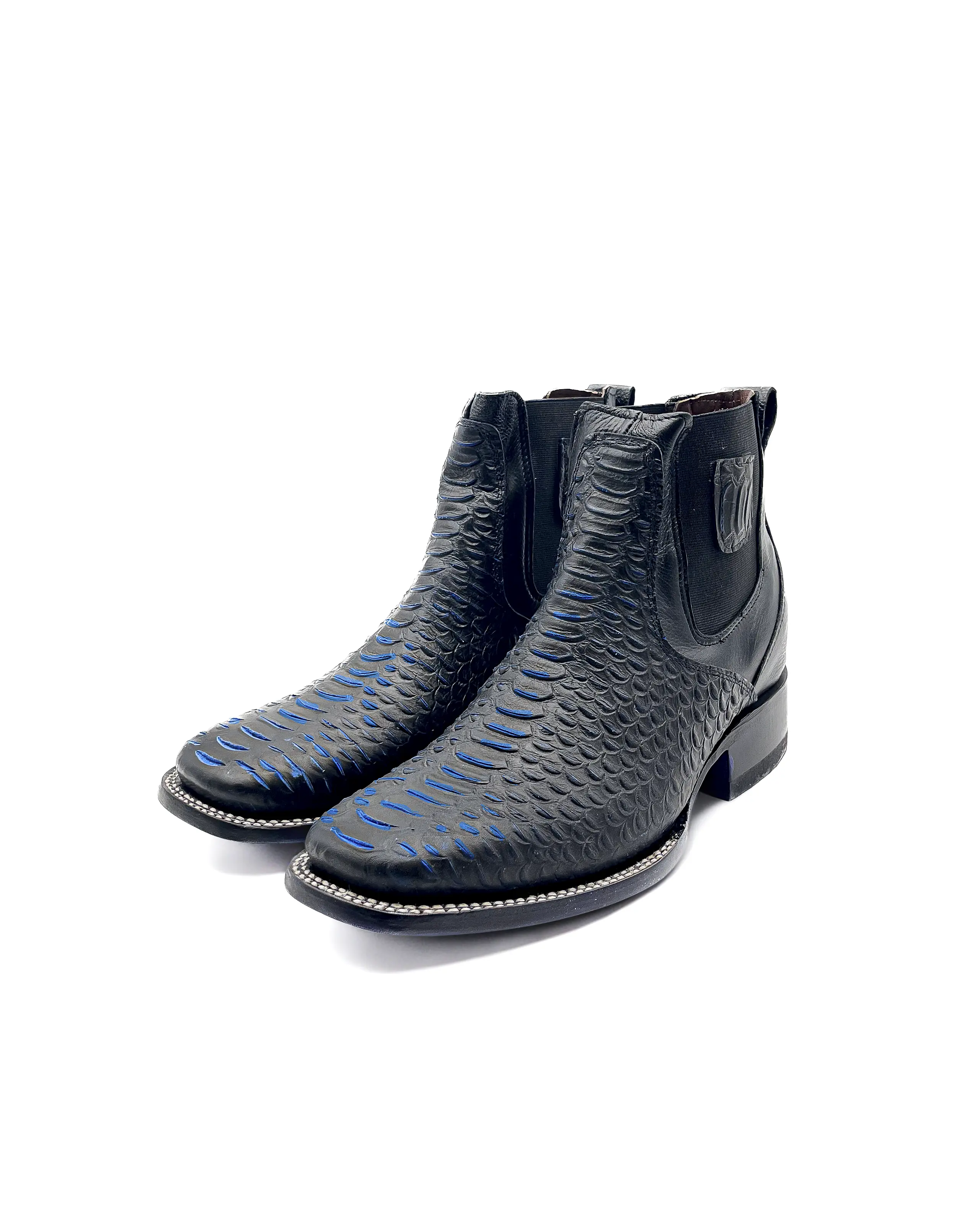Ankle Boot Python Blue
