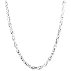 Men's 14k Gold (47gram) or Platinum (88gram) 5mm Link Chain Necklace 24"