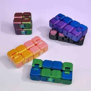 3D Printed Expanded SensoryFidget toy Infinity Flip Cube  relieving, suitable for adults and kids, perfect as a gift or Christmas present!