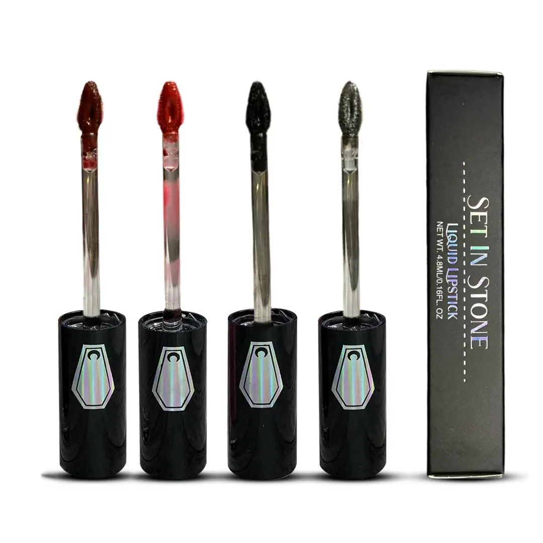 Set In Stone Waterproof Liquid Lipstick | Long Lasting Matte Formula | Transfer Resistant | Smudge Proof | Comfortable All Day Wear | Vegan, Cruelty-Free, and Talc-Free | 6 Shades