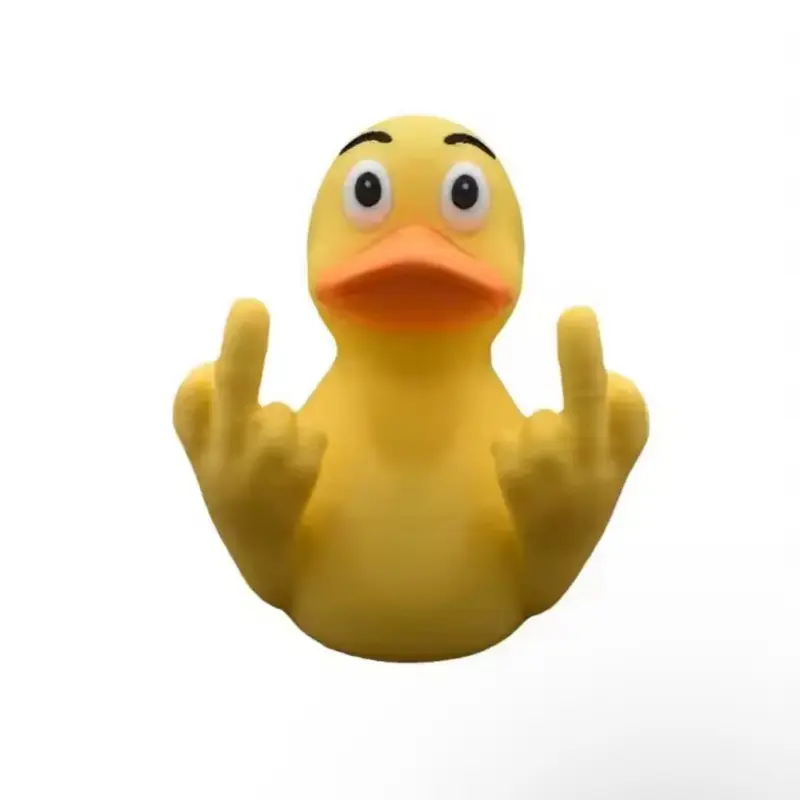 Duck for Jeep car truck dashboard Interior middle finger duck rubber ducks