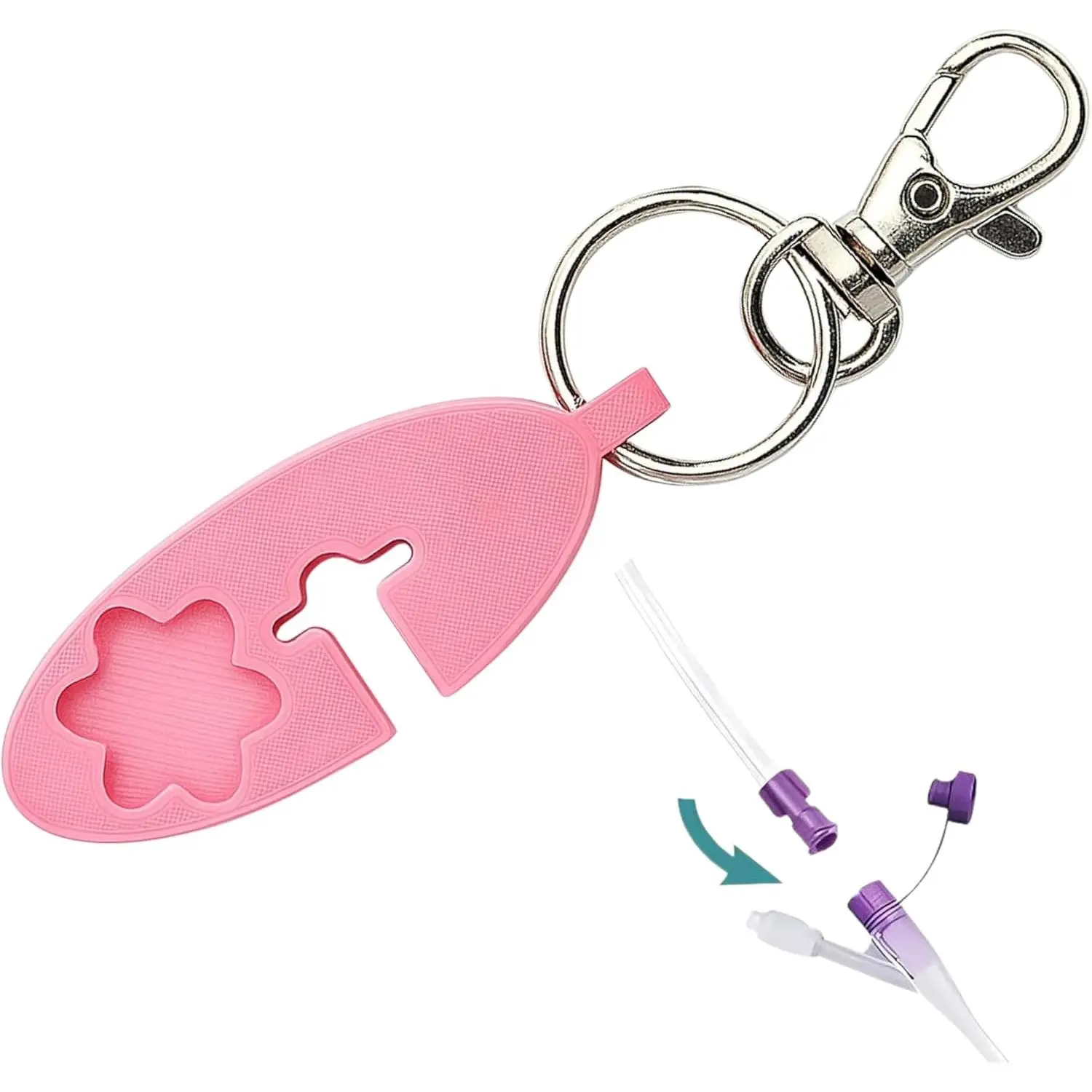 Tube Wrench Keychain -Compatible With Enfit Gtube And Most Feeding Tube Adapters/Connectors - G Tube Accessories -Combine With Gtube Accessories And Feeding Tube Supplies
