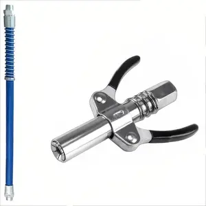 Grease Gun Coupler, Car Accessories, Car Stuff, Grease Gun Tip Grease Gun Fittings, Car Gadgets, Tools, Dual Handle Grease Nozzle Lube Coupler Quick Lock And Release, Compatible With Grease Guns Ends Accessories, Automotive