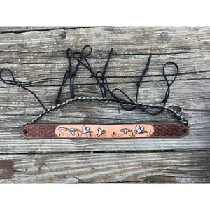 Hand Tooled Leather Duck Call Holder with Para Cord.