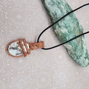 Wire wrapped pendant