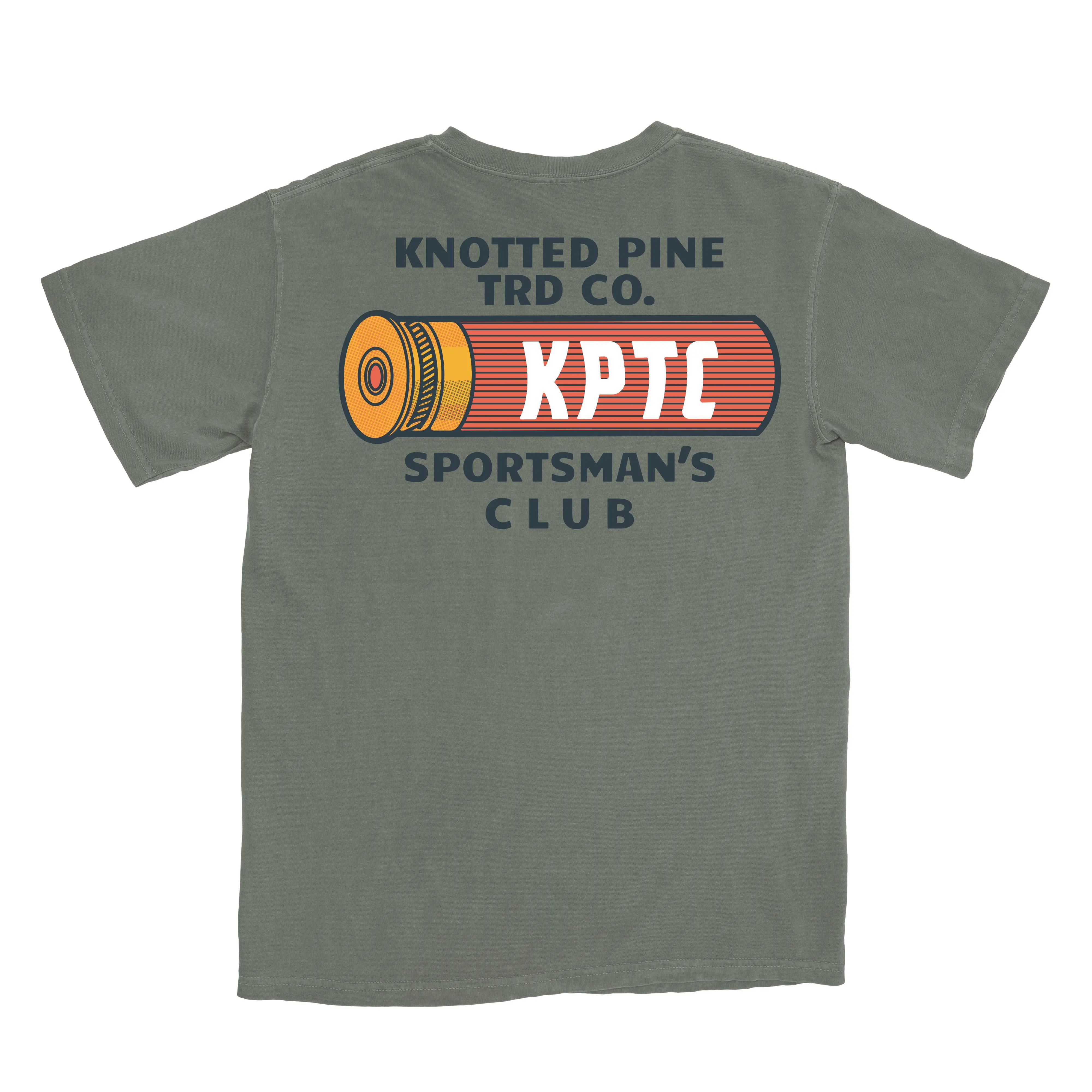 Knotted Pine Trading Co. Shot Shell T-Shirt, Crewneck, Short Sleeve, Casual Style, Sportman's Club