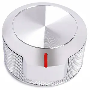 Range Knob Silvery Compatible with Whirlpool KitchenAid W11156487 W10823529