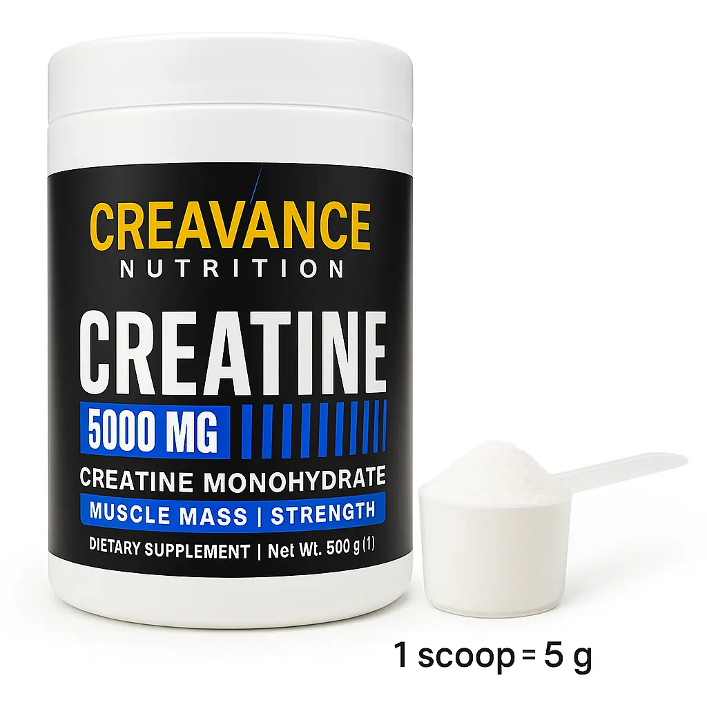 Creatine Monohydrate Powder 500g - Micronized - Unflavored - Creavance Nutrition