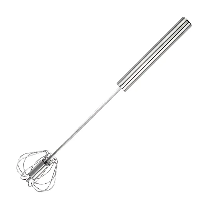 Semi-Automatic Mini Multi-Function Whisk and Frother, Stainless Steel Food Contact Approved, Fast Foam Maker for Coffee, Baking