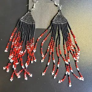 Seed Bead Beaded Earrings for Women - Handmade Fashion Accessories