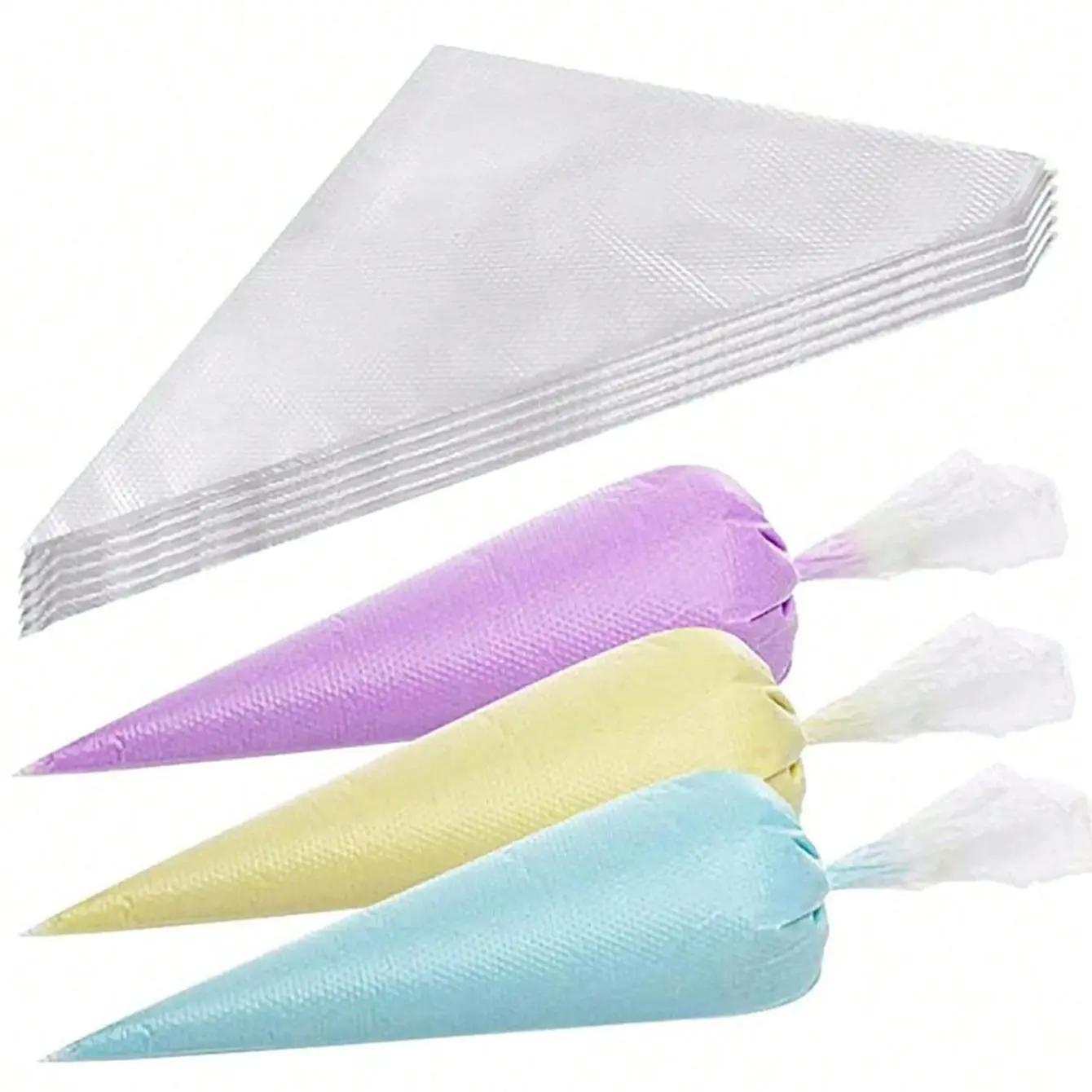Disposable Icing Piping Bags Set, 8pcs/10pcs/20pcs/50pcs Cake Decorating Tools, Baby Food Triangle Bags, Baking Supplies, Pastry Decorating Tools, Baking Accessories, Home Baking Supplies