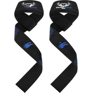 Lifting Straps for Weightlifting, Weight Lifting Straps Gym Power Workouts Lifting Wrist Straps Padded Cotton Men Women Support Lifters Deadlift Straps Hard Pull Exercise Straps