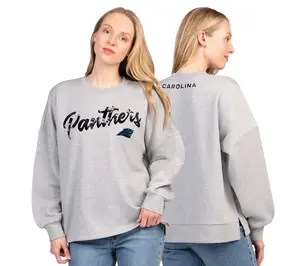 NFL Officially Licensed Women's Lurex Fleece Crewneck