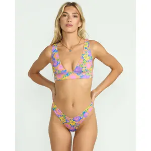 Beat The Heat Remi Plunge Bikini Top - Multi