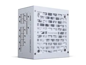 Phanteks AMP GH 1000W Platinum Power Supply, ATX 3.1 and PCIe 5.1 Platform, Fully Modular Individual Cables, Silent Fanless mode, White.