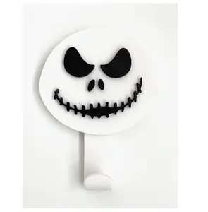 Horror Skeleton Design Magnetic Cruise Hook | Heavy Duty Neodymium Magnet Hooks for Cruise Ship Cabin & Stateroom - 60lb Strong Hold Wall Mounted Hook for Hanging Towels, Clothes, Keys & More Accessories - Space Saving Organization Essentials