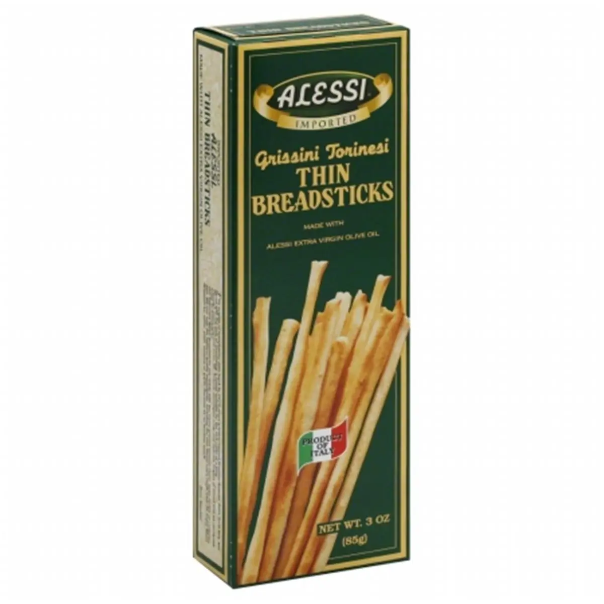 Alessi Original Thin Breadstick Snack, 3 oz Each - Pack of 12