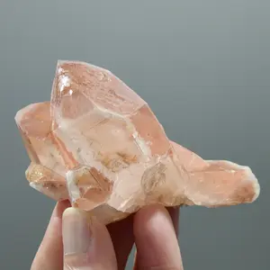 3.5in 124g Isis Face Soulmate Tantric Twin Strawberry Pink Lemurian Seed Quartz Crystal Master Starbrary Dreamsicle Cluster, Brazil