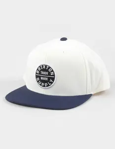 BRIXTON  Mens Oath III Snapback Hat, Blue Combo