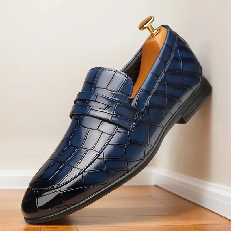 New large-size men's blue one-legged slippers, comfortable non-slip rubber sole durable shoes, men's shoes, fashionable and versatile 38696
