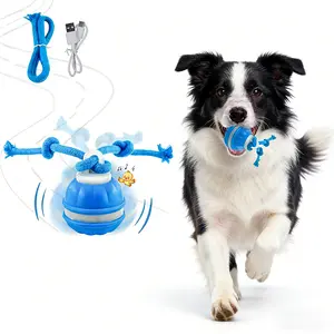 Interactive Dog Toy Ball – a fun, sound-making ball suitable for small, medium, and large dogs. This self-rolling, USB-rechargeable ball keeps dogs engaged, sparking their interest and giving you a hands-free break.