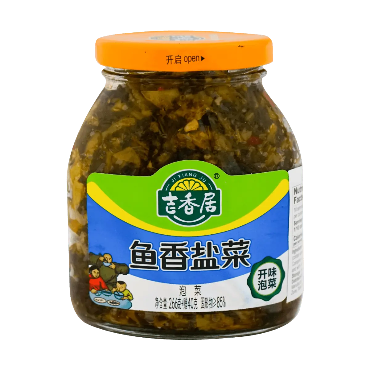 JI XIANG JU Fish Flavor Pickled Vegetables, 10.79oz