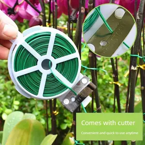 Multifunctional thickened garden binding line, vine support and fixing device, thin wire plastic-coated cable tie, rope and cable tie