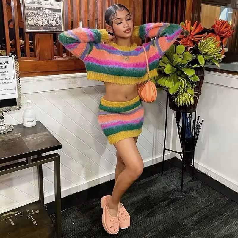 Sweater skirt set