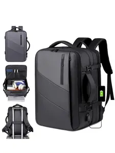 Waterproof Business Laptop Backpack 45x31x17cm, Large Capacity Travel Bag for 17 Inch Laptops, Durable Scratch-Resistant, Men's Shoulder Bag