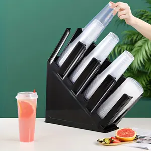 Cup Holder, 1 Count 4 Grid Cup Storage Rack, Cup Holder for Kitchen, Home, Dining Room, Hotel