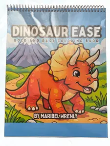 Dinosaur Ease Deluxe Easter Coloring Book for Kids – Premium Spiral-Bound, Thick Marker-Friendly Paper Book with Art, Crafts, and Dinosaur Illustrations