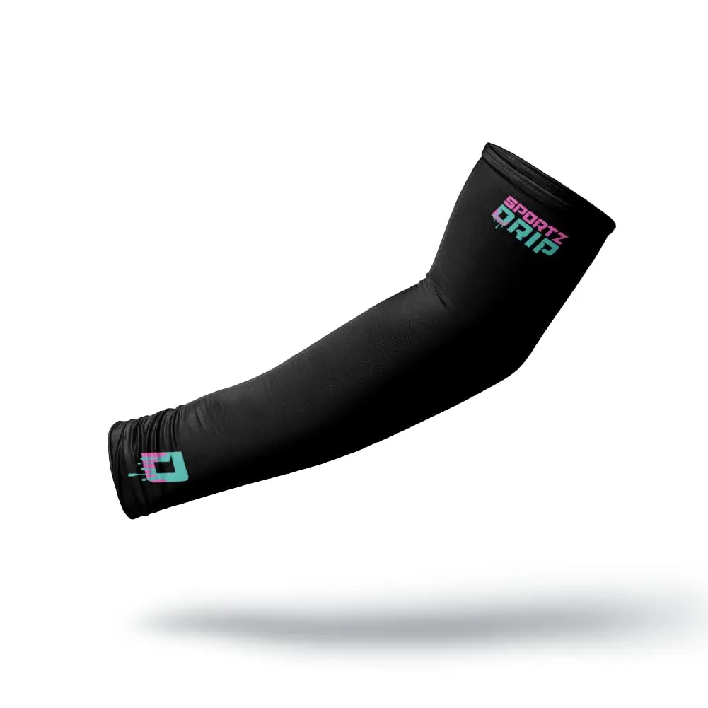 Sportz Drip Youth Drip Design Compression Arm Sleeves (1 Pair), Breathable 4-Way Stretch Fabric with UV Sun Protection for Baseball, Unisex, Breathable Compression Sleeves, Compression Sleeve For Arm